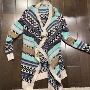 Nordic print cardigan size small